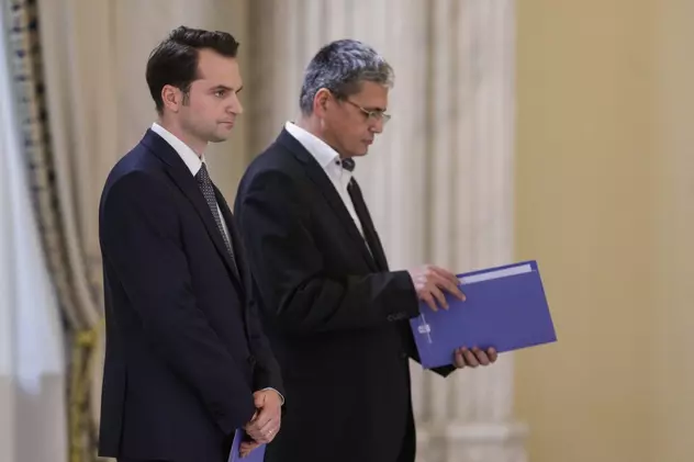 Marcel Boloş şi Sebastian Burduja, noii miniștri de la Proiecte Europene și Digitalizare, au depus jurământul la Cotroceni