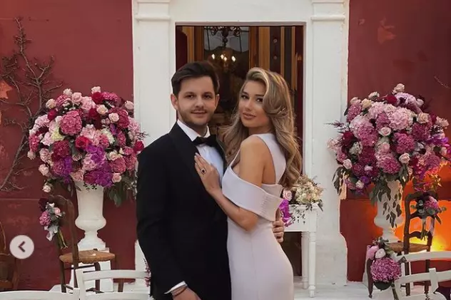 Nuntă de lux pentru fata lui Anghel Iordănescu. Maria s-a căsătorit religios cu Teodor Măgureanu, iar Gigi Becali nu a lipsit de la eveniment