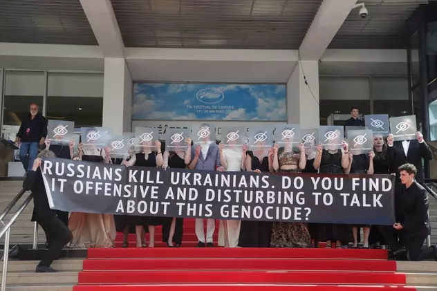 Cineaștii ucraineni, protest la Cannes față de „genocidul rusesc”