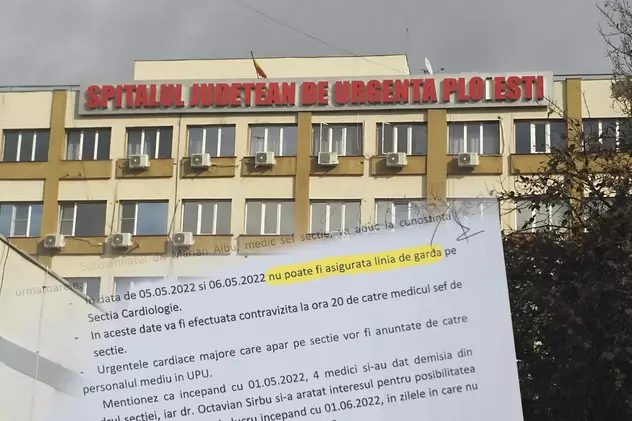 Control la Spitalul Județean din Ploiești, după ce Libertatea a dezvăluit că patru medici și-au dat demisia de la începutul lunii