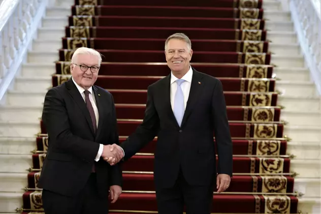 Klaus Iohannis, după întrevederea cu președintele german Frank-Walter Steinmeir: „Sprijinim un embargo pe petrolul rusesc”