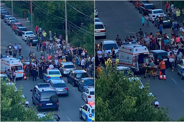 VIDEO | Șoferiță din Baia Mare, la un pas să fie linșată după ce a lovit cu mașina un copil. Au intervenit 8 echipaje de poliție