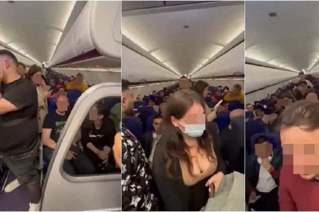 VIDEO | Zeci de români au fost dați jos dintr-un avion care n-a mai decolat spre București, de la Londra