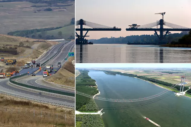 Poduri și autostrăzi refăcute imediat după inaugurare. Alte lucrări de infrastructură cu probleme, asemenea podului prăbușit din Neamț
