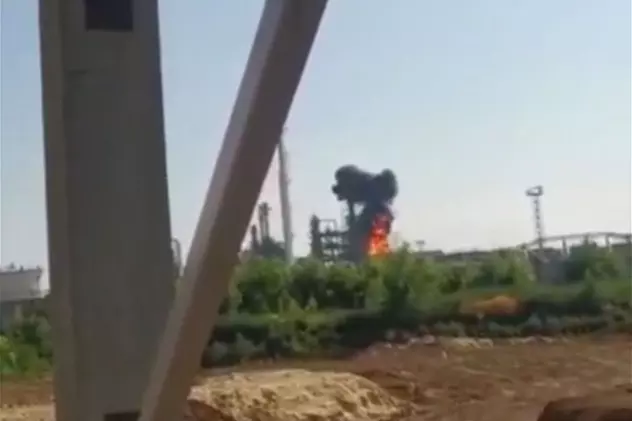 Incendiu la o rafinărie din Rusia în urma unei lovituri cu drone
