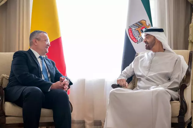 Premierul Nicolae Ciucă, întrevedere cu preşedintele Emiratelor Arabe Unite. Aprovizionarea cu petrol şi gaze, pe agenda discuțiilor. Foto: Guvernul României