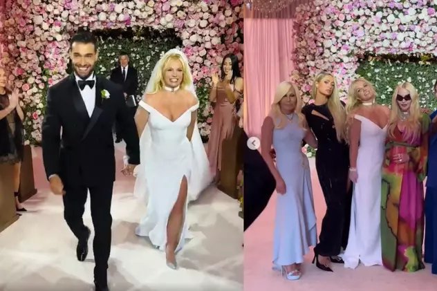 Primele imagini de la nunta lui Britney Spears cu Sam Ashgari. Cântăreața s-a distrat alături de Madonna, Selena Gomez și Paris Hilton