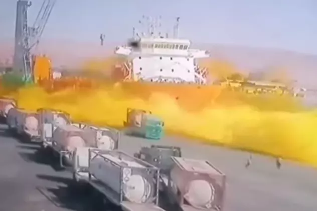 Scurgere de gaz toxic în portul Aqaba din Iordania: 11 morți și sute de răniți