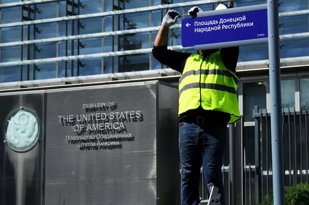 Ambasada SUA la Moscova are o nouă adresă, care a primit numele separatiștilor din Donbas