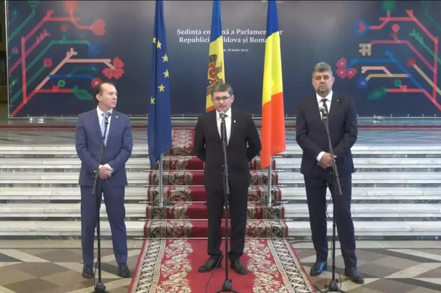 Declaraţia comună a parlamentelor român şi moldovean: România va sprijini demersurile Republicii Moldova de aderare la UE