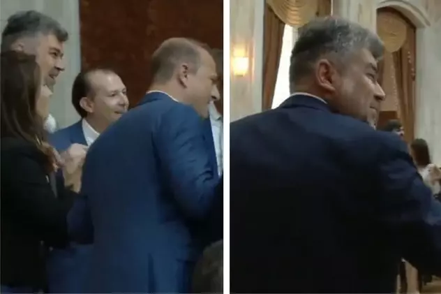 VIDEO. Florin Cîțu și Marcel Ciolacu s-au prins în horă în Parlamentul de la Chișinău