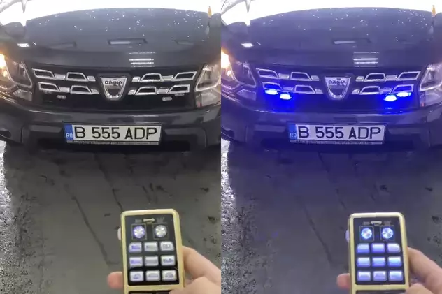 Ce oficiali din România își pun pe mașini lumini stroboscopice fără niciun drept