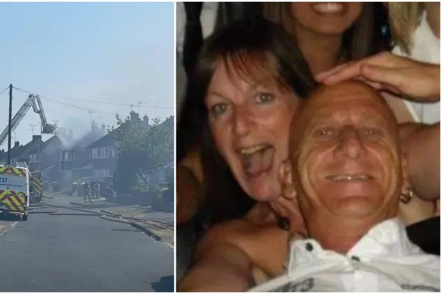 Chiar când își înmormânta soțul, o femeie a aflat că i-a luat foc casa și pompierii n-au putut stinge flăcările: „Am pierdut totul!”