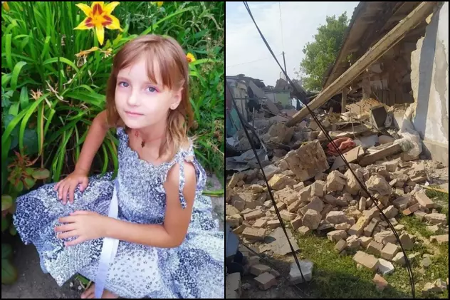 Povestea ultimei nopți din viața Evei, 8 ani, care a murit după ce casa ei a fost lovită de o rachetă rusească. Fotografia care a cutremurat Ucraina