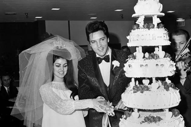 Elvis Presley și Priscilla s-au căsătorit în Las Vegas în 1967. Mariajul lor a durat 6 ani. Foto: Hepta