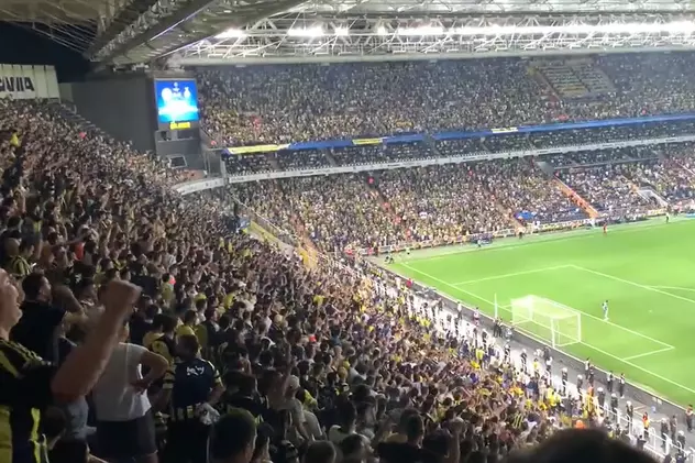 La meciul cu Dinamo Kiev, fanii turci ai echipei Fenerbahce au scandat numele lui Vladimir Putin