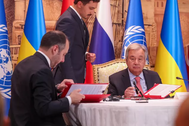 Antonio Guterres "condamnă fără echivoc" atacurile asupra portului Odesa. ONU spune că implementarea acordului privind cerealele este "imperativă"