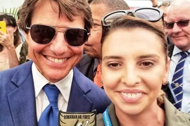 Tom Cruise s-a întâlnit întâmplător cu o româncă. Claudia a scos imediat telefonul pentru un selfie cu care se mândrește toată Armata