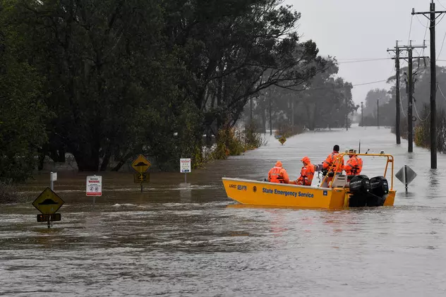 Sidney se confruntă cu inundații devastatoare: Zeci de mii de persoane, evacuate