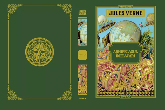”Arhipelagul în flăcări”, din colecția Jules Verne, o ficțiune romantică și multă aventură