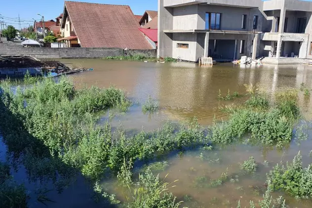 Case inundate în Târgu Jiu, după ce s-a spart o conductă veche de 50 de ani. Primar: „Cea mai recentă problemă dintr-un lung șir”