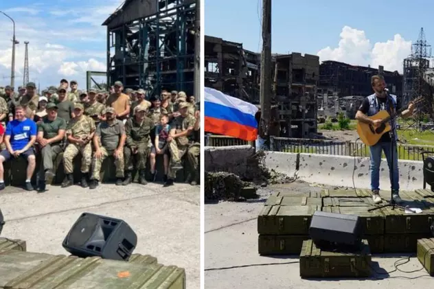 Concert rock pentru soldații ruși, pe ruinele combinatului metalurgic Azovstal. „Sabatul sângelui”, afirmă ucrainenii