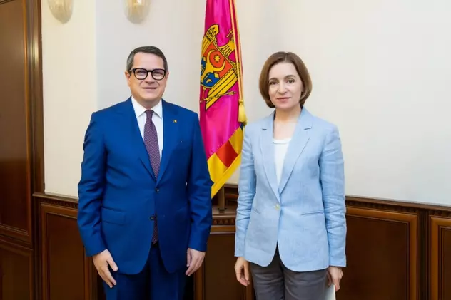 Maia Sandu l-a primit pe șeful SRI, Eduard Hellvig, la Chișinău. Foto: Președinția Republicii Moldova