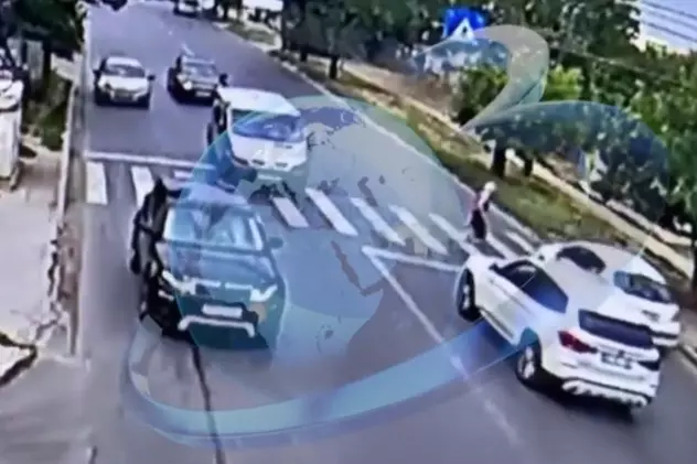 VIDEO Femeie lovită mortal pe o trecere de pietoni, în Popești Leordeni. Captură: Antena 3