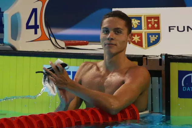 David Popovici, cel mai rapid în serii la 100 de metri liber, la Europenele de natație de la Roma, cu record al competiției