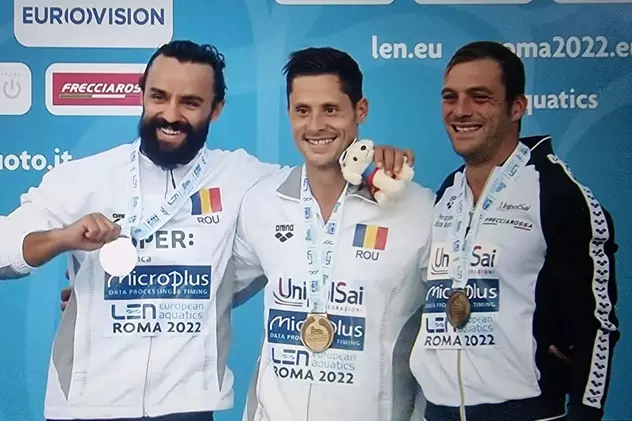 Aur și argint! Constantin Popovici și Cătălin Preda aduc încă două medalii de la Roma, la sărituri în apă de la mare înălțime