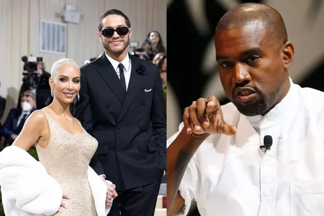 Kanye West, mesaj deplasat după ce a aflat că Pete Davidson și Kim Kardashian s-au despărțit