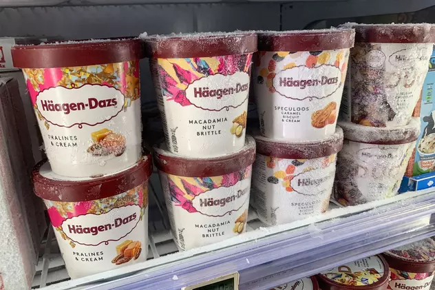 Mai multe sortimente de înghețată Häagen-Dazs, retrase de pe piață de producător, după ce au fost detectate urme de pesticide