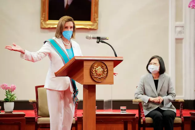 Cum comentează Nancy Pelosi reacția Chinei la vizita sa în Taiwan