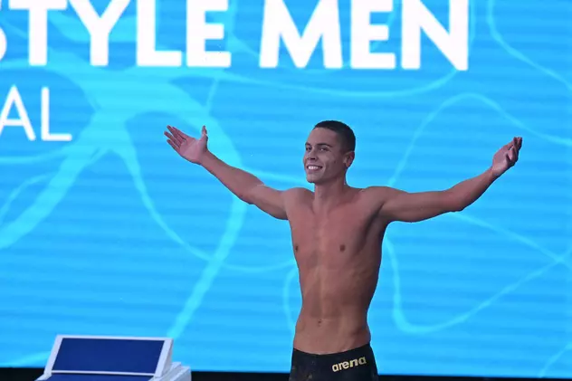 David Popovici, un nou record mondial și aur în finala probei de 100 m liber, la Campionatele Europene de nataţie de la Roma!