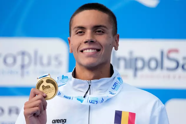 David Popovici, campion european și la 200 de metri liber. Opt medalii de aur, cucerite în trei luni!