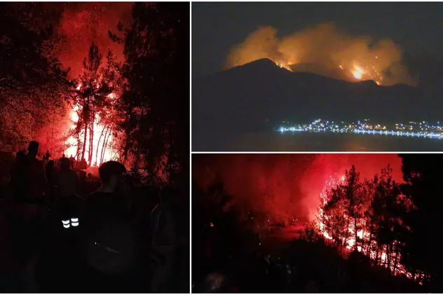 Incendiu puternic în Thassos, insula grecească preferată de români. Mesaj de alertă, trimis turiștilor - VIDEO