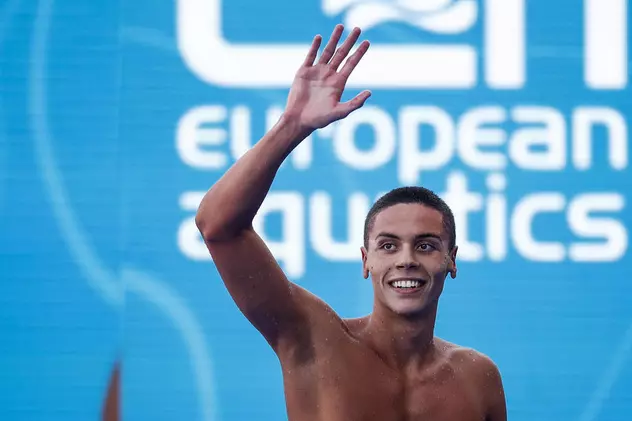 David Popovici debutează mâine la o probă nouă la Campionatul European. „Am înotat-o ​​doar de trei ori în viaţa mea”