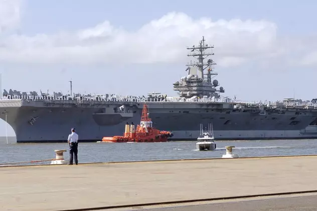 Portavionul american USS Ronald Reagan a acostat în Coreea de Sud. Mișcarea ar trebui să descurajeze Coreea de Nord