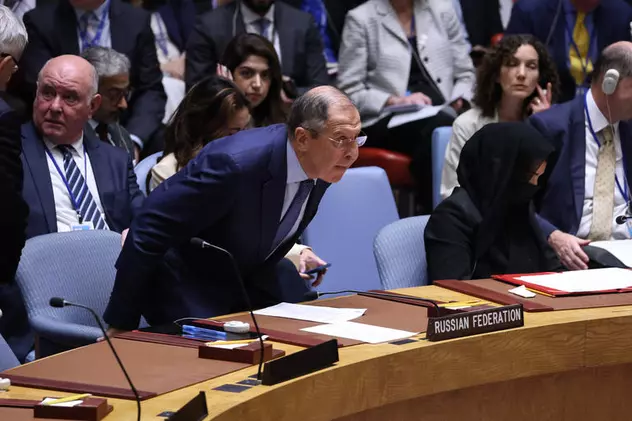 Serghei Lavrov a plecat val-vârtej de la reuniunea Consiliului de Securitate al ONU, după ce întârziase o oră și jumătate