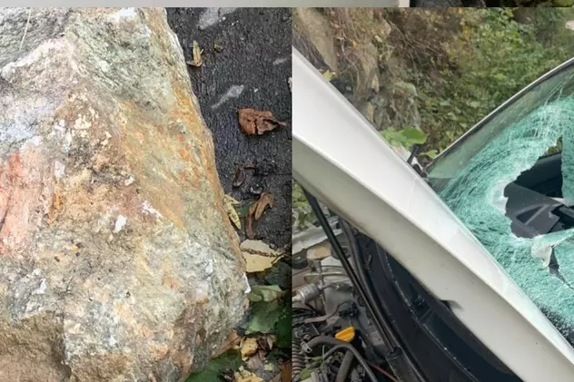 Șofer ucis de un bolovan desprins de pe versant și căzut pe mașina lui, în Defileul Jiului. DRDP: „Zona este asigurată cu plase”