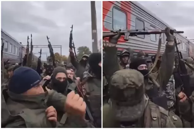 Filmări cu 500 de mobilizați ruși înarmați până-n dinți, lăsați de izbeliște aproape de granița cu Ucraina: „Nimeni nu are nevoie de noi”