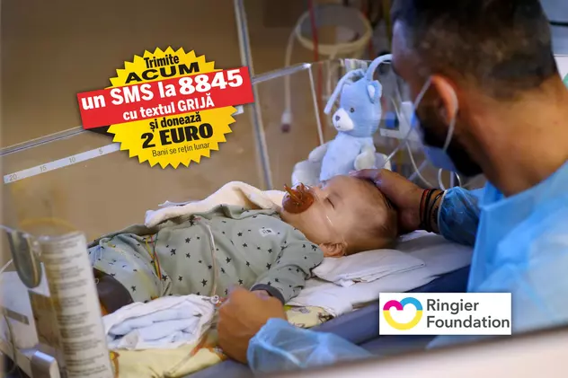 „Grijă pentru nou-născuți”, campanie umanitară a Fundației Ringier pentru achiziționarea unui sistem de livrare a oxidului nitric. Karina, salvată din ghearele morții după șase luni de luptă cu boala