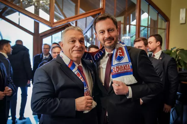 Ce fular i-a dat premierul slovac lui Viktor Orban, după controversa creată din cauza hărții cu Ungaria Mare