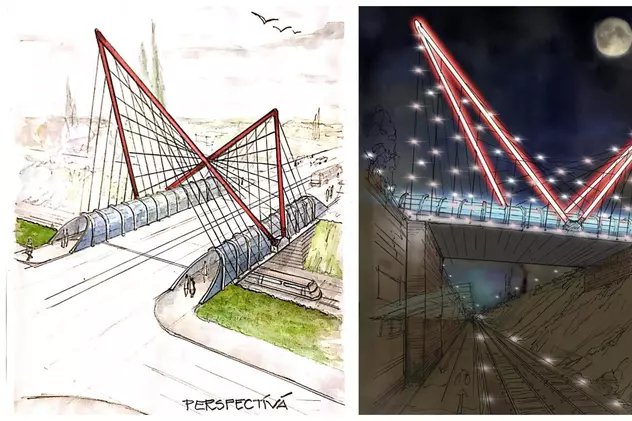 Podul Minciunilor din Blaj, unul dintre cele mai spectaculoase din România, a fost finalizat. Trotuare încălzite și concert la inaugurare