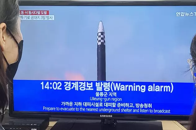 Coreea de Nord a lansat o nouă rachetă balistică lângă coastele sale estice, anunță armata de la Seul
