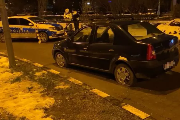 Urmărire ca în filme în centrul Sucevei. Poliţiştii suceveni au tras 23 de focuri de armă pentru a opri un şofer băut. VIDEO