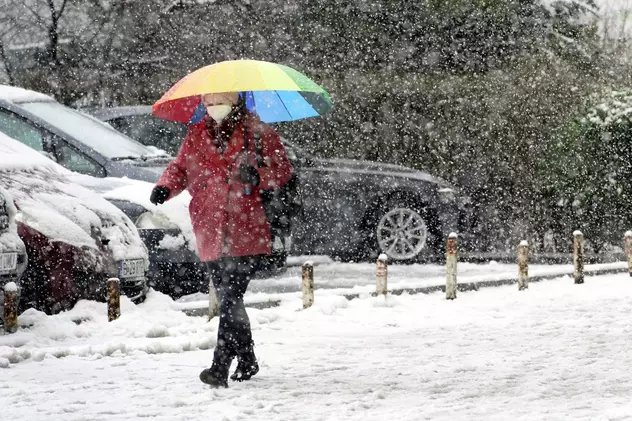 Val de aer polar și ninsori peste România. Unde sunt anunțate temperaturi minime de -20 de grade Celsius