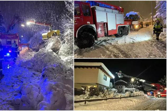 Sudul Austriei, îngropat sub „cantități enorme de zăpadă”. 9.000 de case n-au curent, drumuri și școli au fost închise