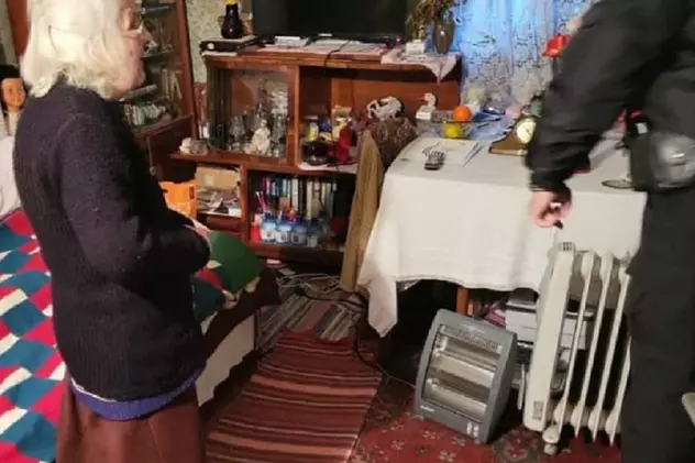 O bătrână de 83 de ani din Constanța a sunat la 112 și a spus că moare de frig și de singurătate în casă