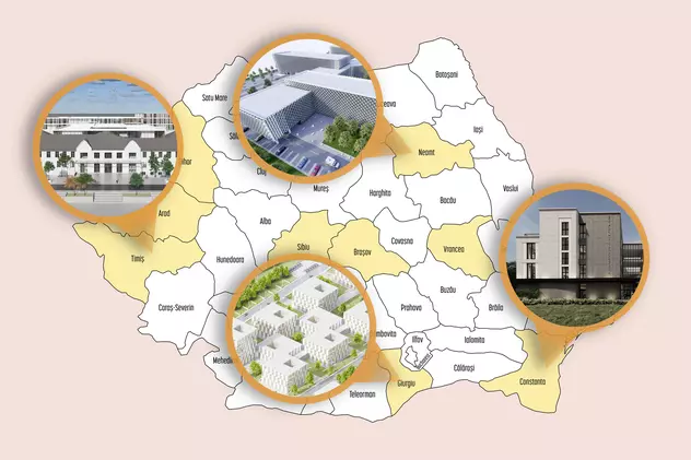 Ce spitale noi vor fi construite în România în următorii ani și cum vor arăta. De la Constanța la Brașov și de la Oradea la Piatra Neamț